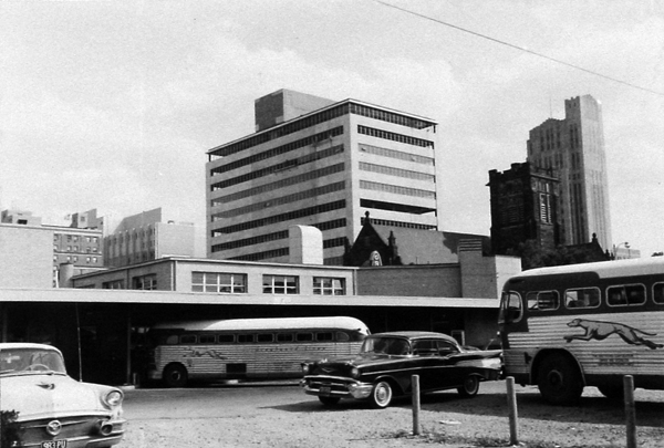 Greyhound Bus Station, First St. 1957
